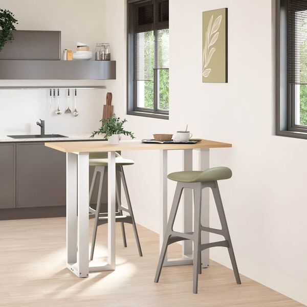 vidaXL Bartafelpoten 2 st T-vormig 40x35x(100-101) cm staal wit