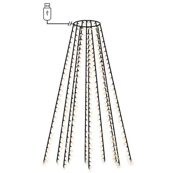 vidaXL Kerstboomverlichting met 150 LED's net 150 cm