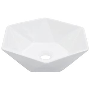 vidaXL Wastafel 41x36,5x12 cm keramiek wit