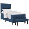 vidaXL Boxspringbed met hoofdeinde Blauw 80 x 200 cm Stof