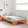 vidaXL Bedframe Wasbruin 100 x 200 cm Massief grenenhout