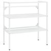 vidaXL Wastafelframe 79x38x83 cm ijzer wit
