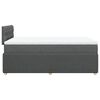 vidaXL Boxspring met matras stof donkergrijs 120x200 cm