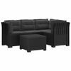 vidaXL 4-Persoons Tuinbank met Kussens Rieten Look PP Antraciet