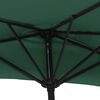 vidaXL Balkonparasol half met aluminium paal 300x155 cm groen