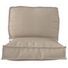 vidaXL Pallet Kussen Set 2 pcs Taupe Oxford Stof