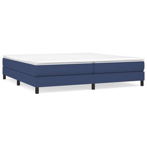 vidaXL Boxspring bed stof blauw 200x200 cm