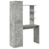 vidaXL Bureau Beton Grijs 113.5 x 39 x 168 cm 2 st