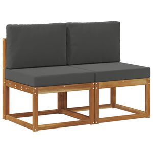 vidaXL 2 Stuk Buiten Midden Sofa Massief Acaciahout
