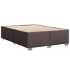 vidaXL Bedframe zonder matras stof donkerbruin 160x200 cm
