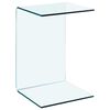 vidaXL Bijzettafel 40x40x60 cm gehard glas