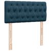 vidaXL Boxspring met matras fluweel blauw 100x200 cm