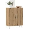 vidaXL Dressoir 69,5x34x90 cm bewerkt hout artisanaal eikenkleur