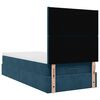 vidaXL Ottoman bed met matrassen en LED's 90x200cm fluweel donkerblauw