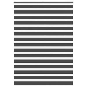 vidaXL Zebra rolgordijn 160x230 cm stofbreedte 155,9 cm zwart