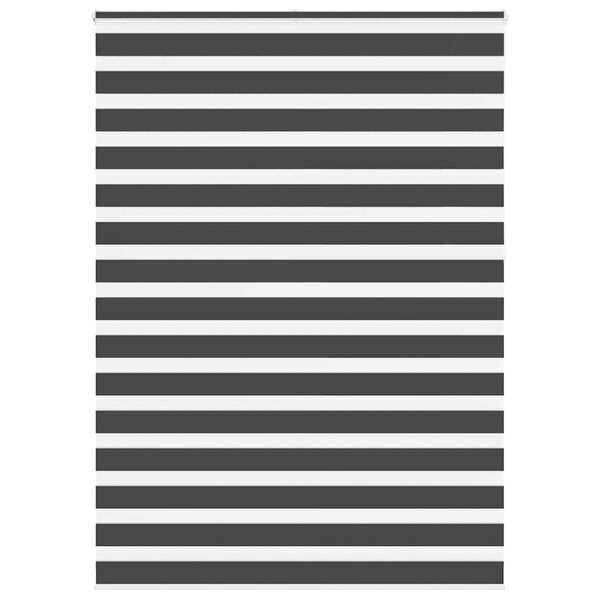 vidaXL Zebra rolgordijn 160x230 cm stofbreedte 155,9 cm zwart