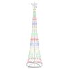 vidaXL LED Kerstboom Multikleur 190 cm Metaal