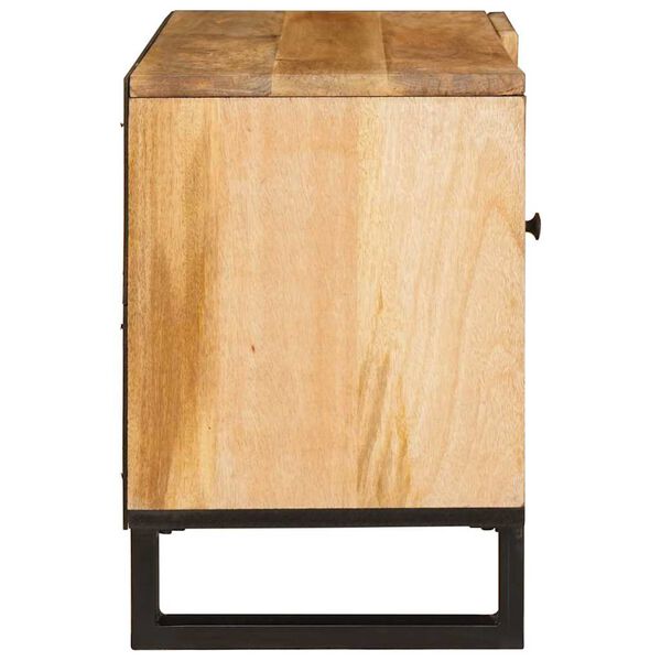 vidaXL TV-kast met opslag Bruin 80 x 33 x 46 cm Massief Mango Hout