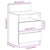 vidaXL Nachtkastjes 2 st met 2 lades 40x33x60 cm sonoma eikenkleurig