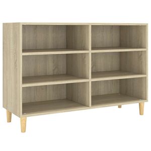 vidaXL Dressoir 103,5x35x70 cm bewerkt hout sonoma eikenkleurig