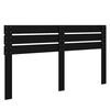 vidaXL Hoofdbord Zwart Eiken 200 cm Bewerkt hout