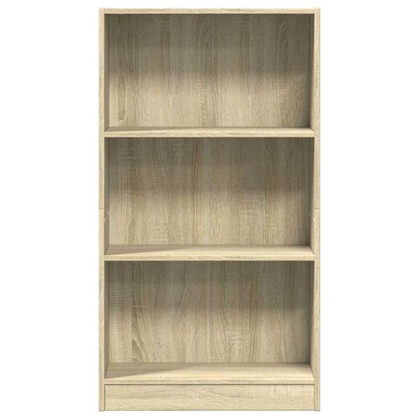 vidaXL Boekenkast 60x24x109 cm bewerkt hout sonoma eikenkleurig