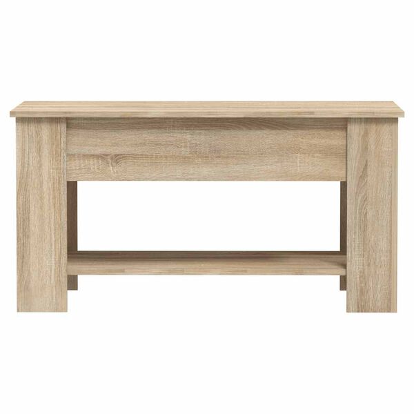vidaXL Salontafel 101x49x52 cm bewerkt hout sonoma eikenkleurig