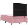 vidaXL Boxspring bed met matras Roze 120 x 190 cm Fluweel