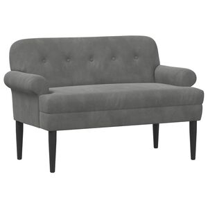vidaXL Loungebank met knopencomfort Donkergrijs 120 x 66 x 78 cm