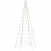 vidaXL LED-kerstboom 200 LED's warm wit 180 cm