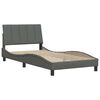 vidaXL Bedframe zonder matras "Hanko" 100x200 cm stof donkergrijs