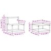 vidaXL Buiten bankenset met kussen 6 pcs Natuurlijk en Beige