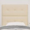 vidaXL Hoofdbord met hoofdeinde Cr&egrave;me 90 cm Nep Leer