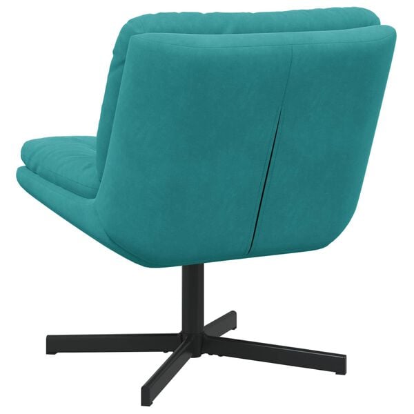 vidaXL Draaibare Relaxstoel Turquoise 63 x 75 x 76 cm Fluweel