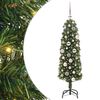 vidaXL Kunstkerstboom Groen 120 cm PVC en Staal en Kunststof
