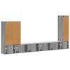 vidaXL TV Wandkast Set Wandgemonteerd 6 pcs Grijs Sonoma