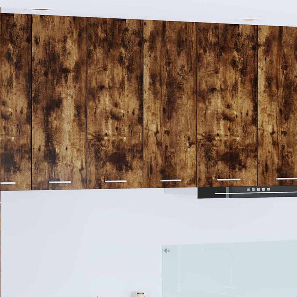 vidaXL Hangkast met opslag Gerookt eiken 60 x 31 x 80 cm Bewerkt hout