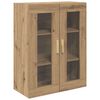 vidaXL Hoge kast Artisan Eiken 69,5 x 34 x 180 cm Bewerkt hout