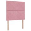 vidaXL Boxspringbed met hoofdeinde Roze 120 x 190 cm Fluweel