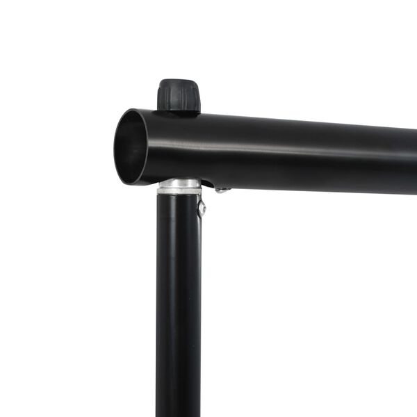 vidaXL Fotostudioset met 13 achtergronden 1,6x5 m staal zwart