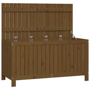 vidaXL Tuinbox 121x55x64 cm massief grenenhout honingbruin