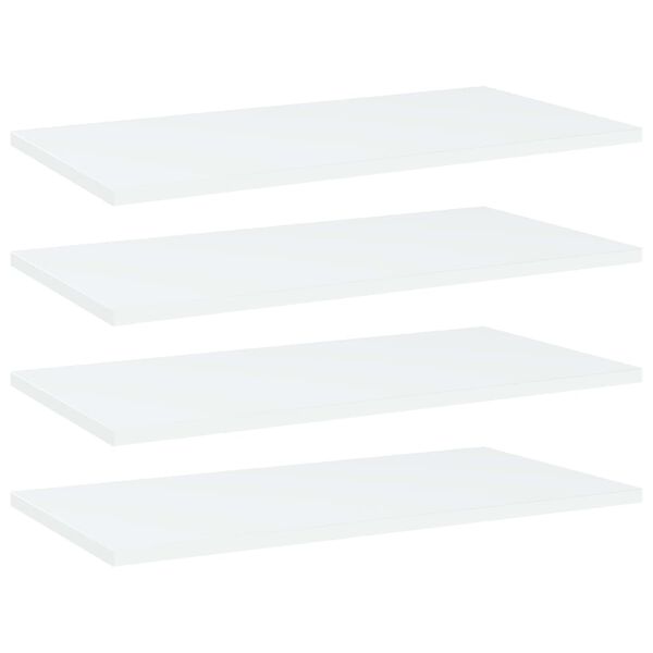 vidaXL Wandschappen 4 st 60x30x1,5 cm spaanplaat wit