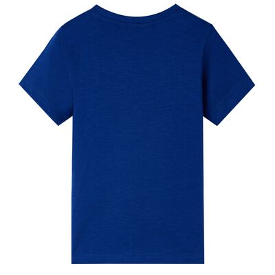 Kindershirt met korte mouwen 92 donkerblauw