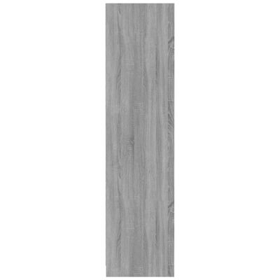 vidaXL Kledingkast 100x50x200 cm bewerkt hout grijs sonoma eikenkleur