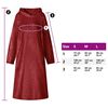 vidaXL Deken hoodie Bordeaux Rood l Flanel