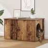 vidaXL Kattenhuis Oudhout 85 x 55 x 50 cm Bewerkt hout
