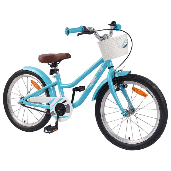 vidaXL Kinderfiets 18 Inch voor 5-7 jaar oud Lichtblauw