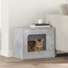 vidaXL Kattenhuis Beton 51 x 30 x 42,5 cm Bewerkt hout