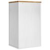 vidaXL Badkamer wandkast FLORO Wit 35 x 30 x 60 cm Massief Vurenhout