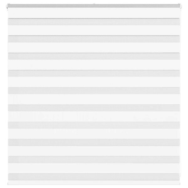 vidaXL Zebra Blind 140x100 cm stofbreedte 135,9 cm polyester wit